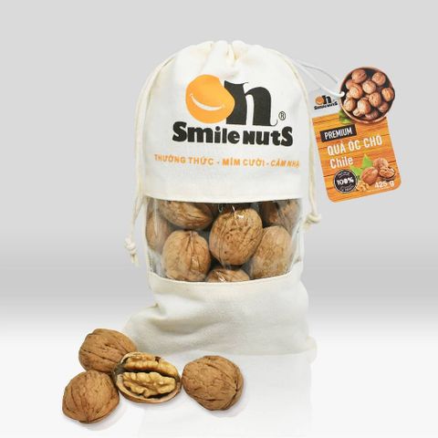 Quả Óc Chó Chile Smile Nuts Túi Vải 425g 