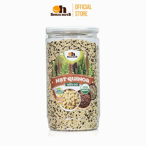  Hạt Quinoa (Diêm Mạch) Mix 3 Loại Smile Nuts Hộp 600g 