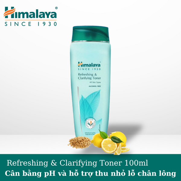 [HẠN SỬ DUNG 30/06/2025]NƯỚC HOA HỒNG NGỪA MỤN VÀ CÂN BẰNG pH TRÊN DA HIMALAYA REFRESHING & Clarifying Toner 100ml