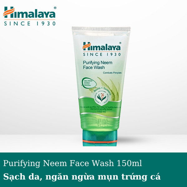 Sữa rửa mặt trị mụn sạch da Himalaya Purifying Neem Face Wash
