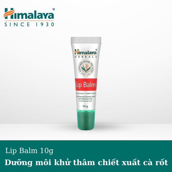 Son dưỡng hồng môi khử thâm chiết xuất cà rốt Himalaya Lip Balm 10g