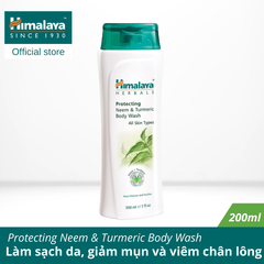 Sữa tắm giảm mụn thâm chiết xuất lá neem Himalaya Protecting Neem & Turmeric Body Wash 200ml
