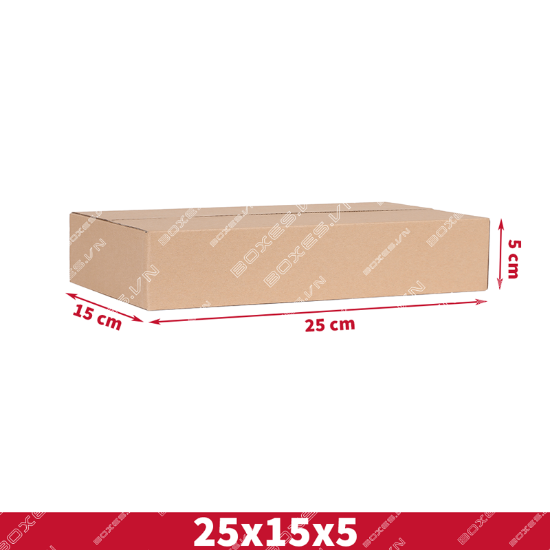 Hộp carton B31 – 25x15x5 cm