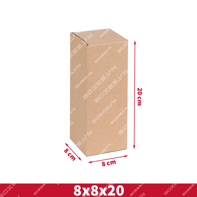 Hộp carton B30 – 8x8x20 cm