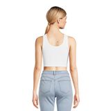 Áo ba lỗ NB Crop Henley Tank Top dành cho Nữ. Chất cotton thun gân mềm mịn, co giãn thoải mái.