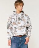 Hoodie Hollister Boxy Camo. Chất nỉ bông mỏng.