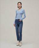 Quần jeans Musinsa Slim Straight Denim dành cho Nữ.