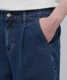 Quần short MUSINSA One Tuck Wide Denim dành cho Nam.