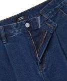 Quần short MUSINSA One Tuck Wide Denim dành cho Nam.