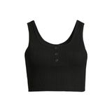 Áo ba lỗ NB Crop Henley Tank Top dành cho Nữ. Chất cotton thun gân mềm mịn, co giãn thoải mái.