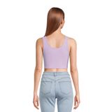 Áo ba lỗ NB Crop Henley Tank Top dành cho Nữ. Chất cotton thun gân mềm mịn, co giãn thoải mái.