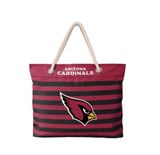 Túi tote đi biển Foco . Chất vải canvas, unisex. Đỏ sọc đen hình Chim