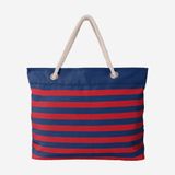 Túi tote đi biển Foco . Chất vải canvas, unisex. Xanh sọc cubs