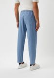 Quần jeans Uni. Unisex. Chất jeans mềm, lưng chun dây rút.