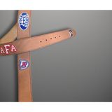 Dây nịt xuất Nhật dành cho Nam. Bản 4cm chiều dài 105cm . Đầu khoá kim loại. Nâu chữ thêu.