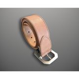 Dây nịt xuất Nhật dành cho Nam. Bản 4cm chiều dài 105cm . Đầu khoá kim loại. Nâu chữ thêu.
