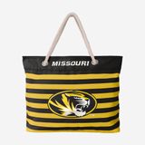 Túi tote đi biển Foco . Chất vải canvas, unisex. Đen phối vàng hổ