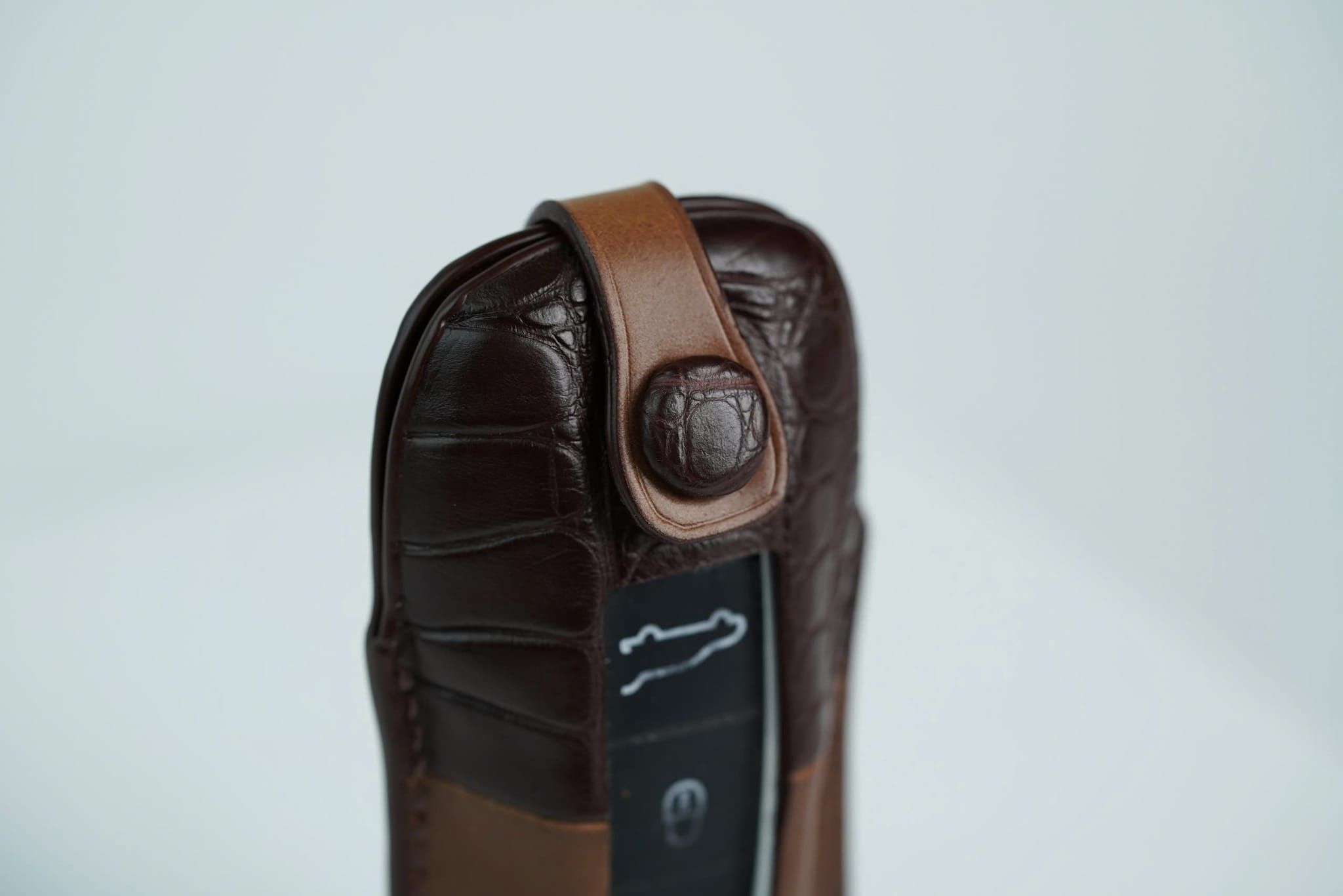 Bao Da Chìa Khóa Porche - Da Horween Shell Cordovan và Da Cá Sấu Alligator.