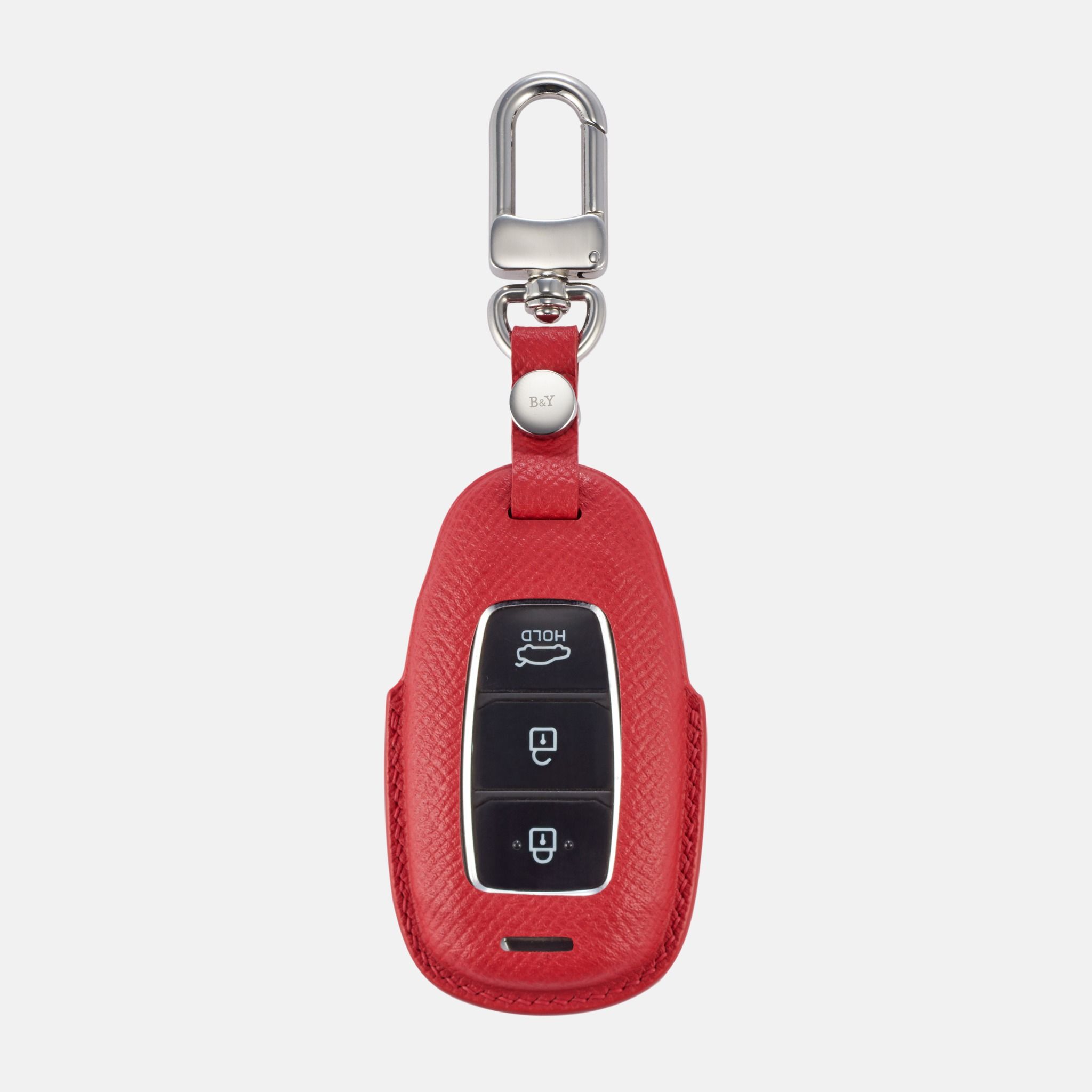 Bao Da Chìa Khóa Santafe 2019 Da vân Đỏ Thiết Kế Số 2