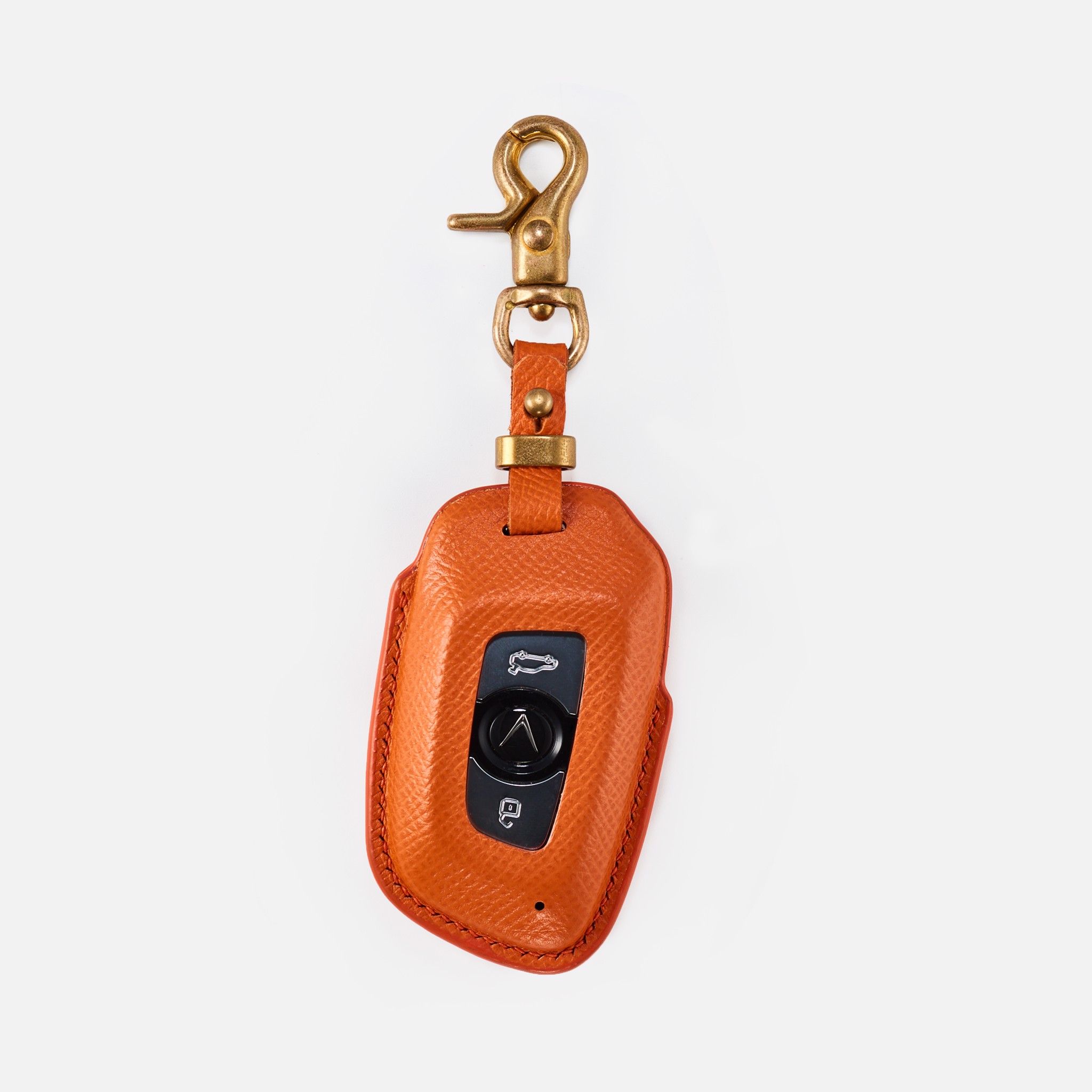 Bao da chìa khóa Vinfast da vân light orange
