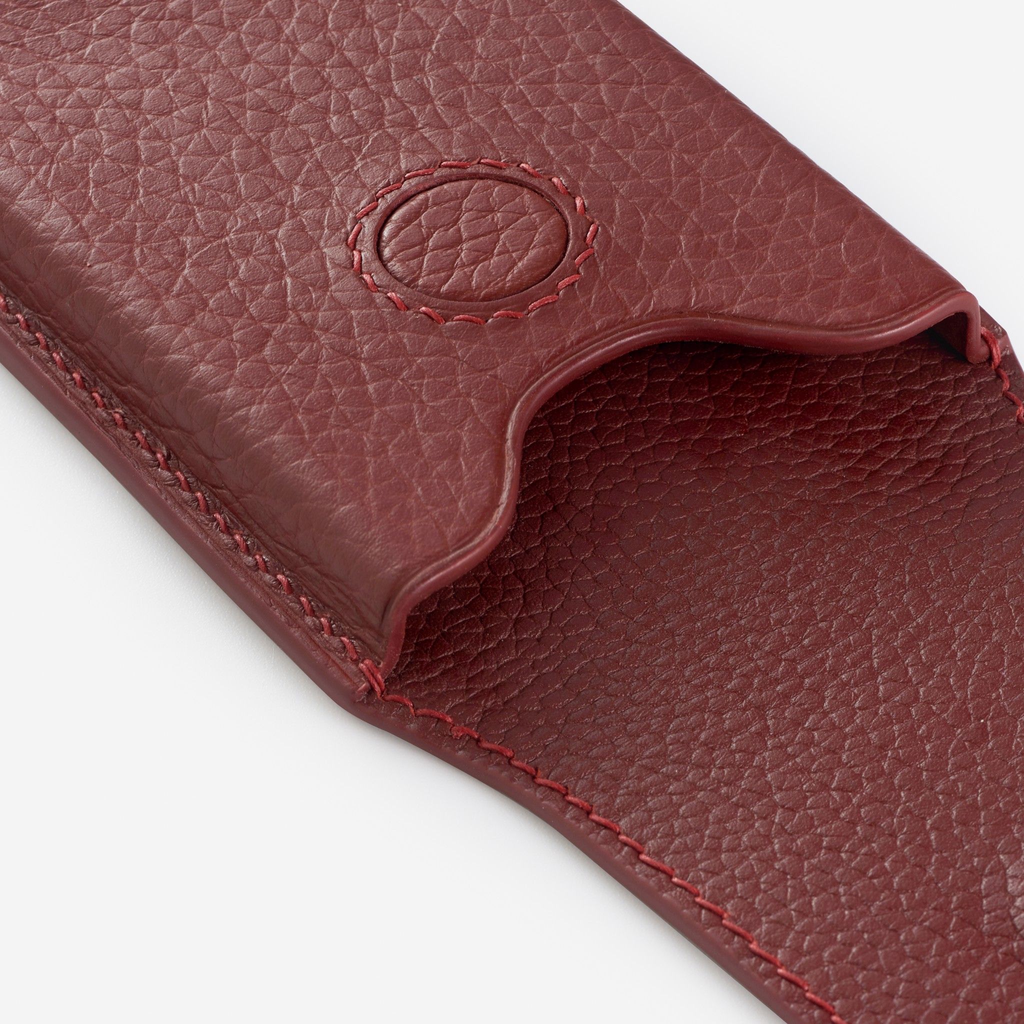 Ví Da Đựng Danh Thiếp Magnet Burgundy