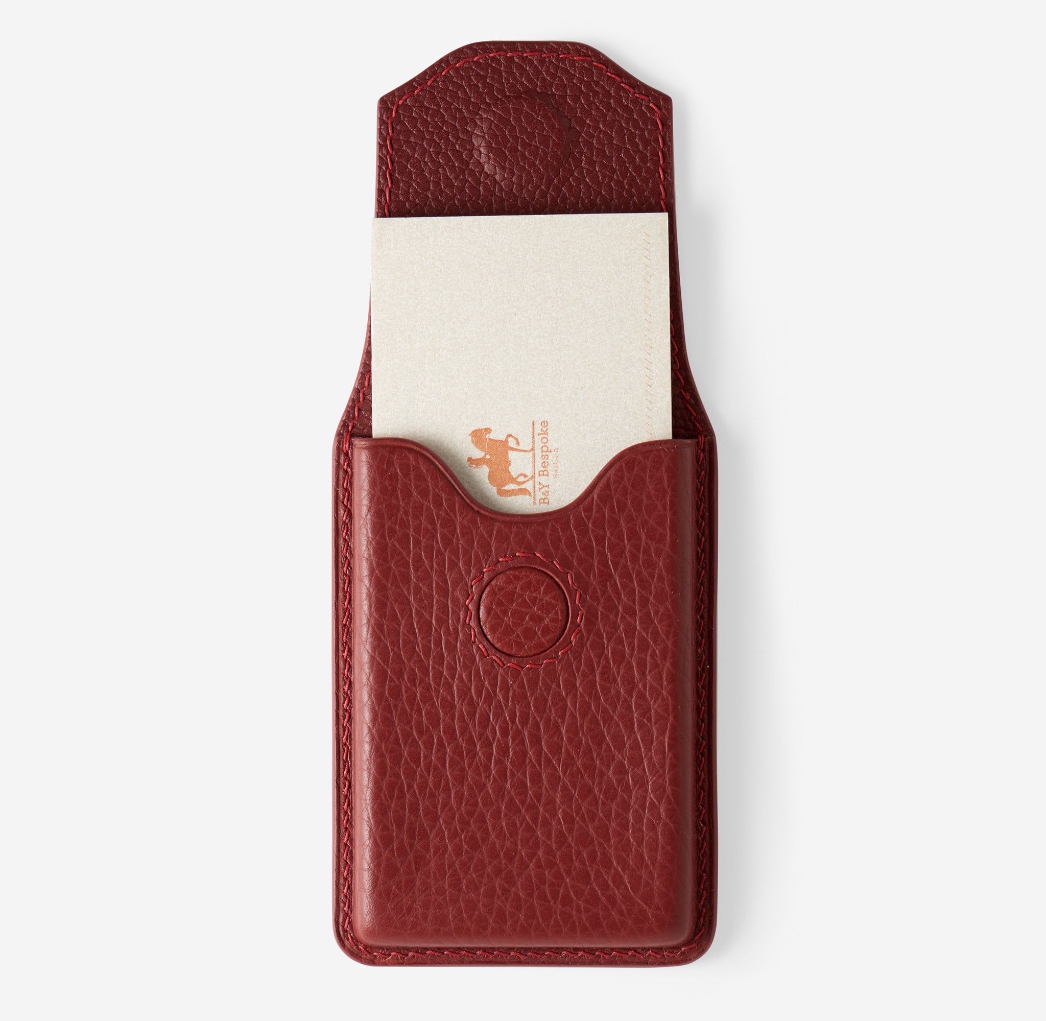 Ví Da Đựng Danh Thiếp Magnet Burgundy