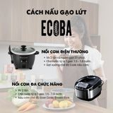 Gạo lứt đen hữu cơ cao cấp - ECOBA Huyền Mễ 1kg