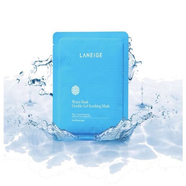 Káº¿t quáº£ hÃ¬nh áº£nh cho Laneige water bank double gel soothing mask