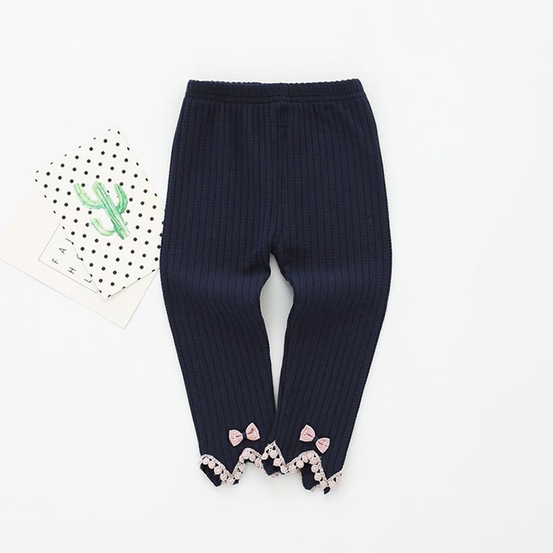 Quần leging đính nơ Hàn Quốc cho bé