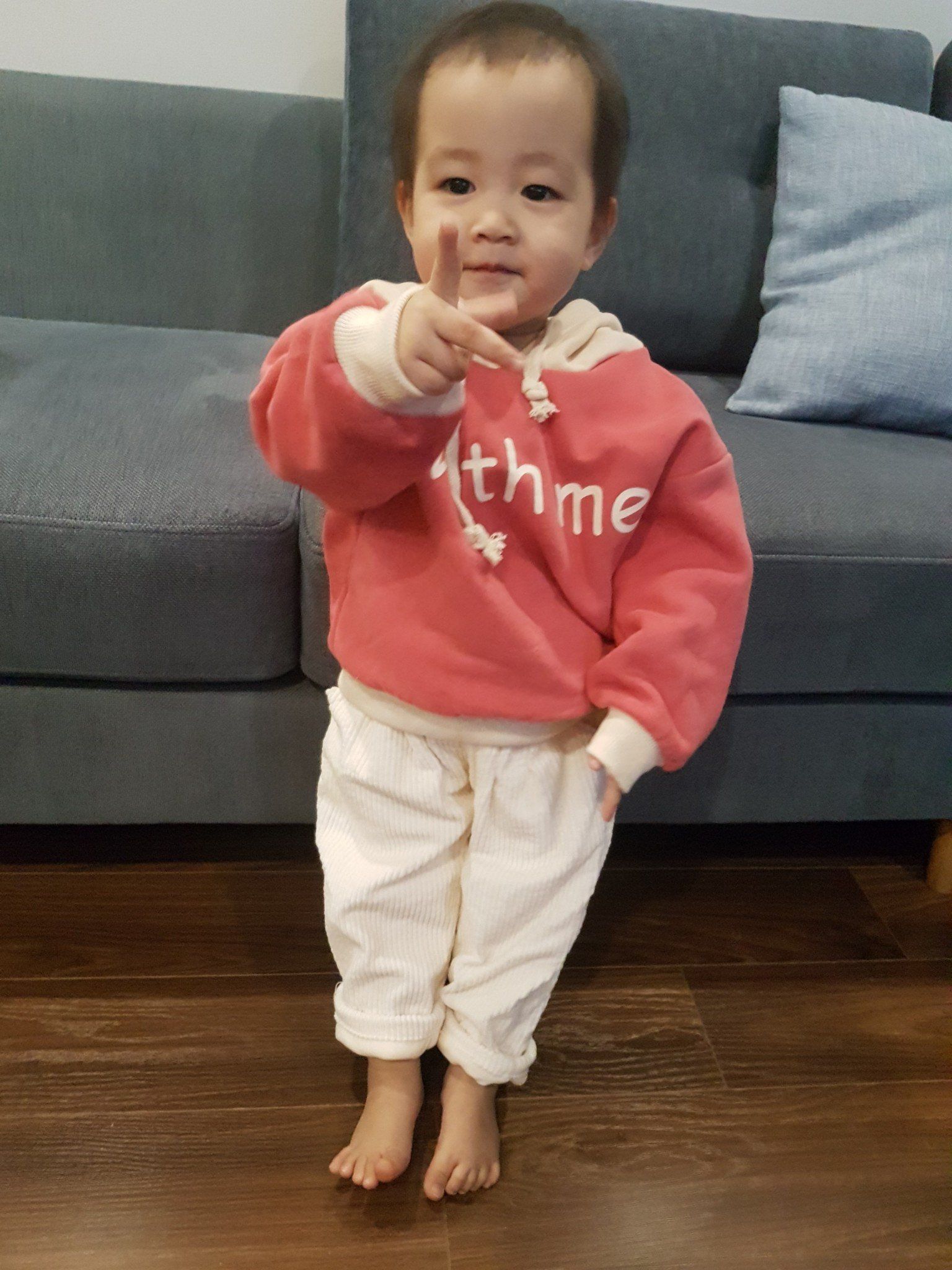 Áo hoodie with me Hàn quốc cho bé