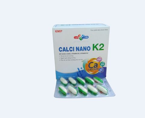 CALCI NANO K2  ( h100 viên nang mềm )
