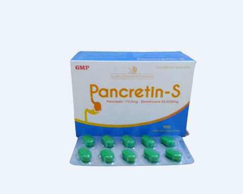 PANCRETIN S ( HỘP 100 VIÊN NÉN XANH )