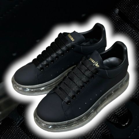 Nubuck Glam Sneakers Transparent Sole PHQ001A