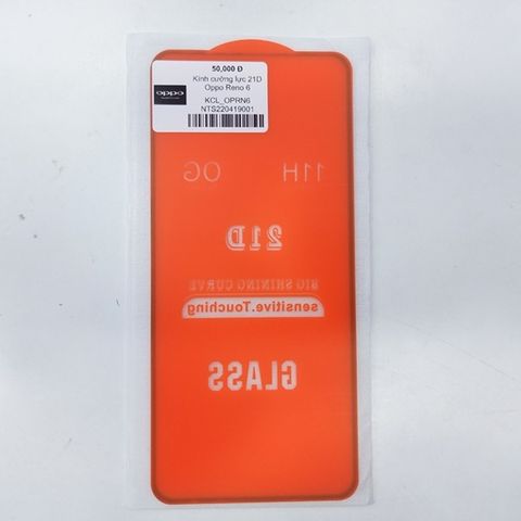Kính Cường Lực 21D Oppo Reno 6