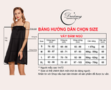  Dreamy- VS22- Váy ngủ lụa cao cấp váy ngủ lụa 2 dây váy ngủ Baby Doll chun ngực dáng suông trẻ trung có 3 màu đen, đỏ đô, hồng pastel 