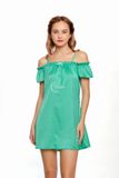  Dreamy- VS24- Váy ngủ lụa cao cấp Váy ngủ Baby Doll xòe rộng dáng suông tay áo cách điệu xinh xắn dễ thương có 3 màu xanh ngọc, cam đất, xanh coban 