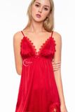  Dreamy VX09 Váy Ngủ Hai Dây Xẻ Tà Gợi Cảm Cuốn Hút Tinh Tế có 3 màu xanh đen đỏ đô và hồng pastel 