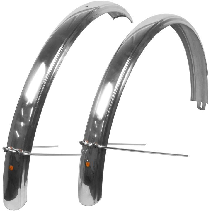 Velo Orange Fluted Fenders, 700c 63mm - Silver