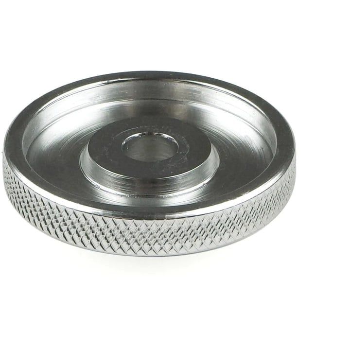 Velo Orange Knurled Stem Cap-silver