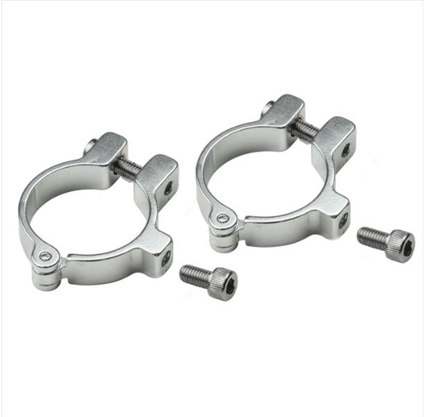 Hinged Water Bottle Cage Clamps-31.8/Silver 