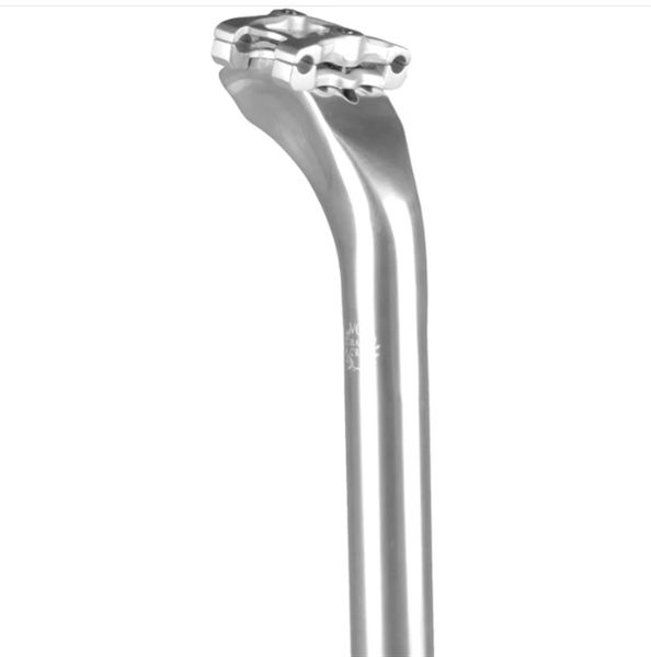 Velo Orange Grand Cru Long Setback Seatpost-Silver