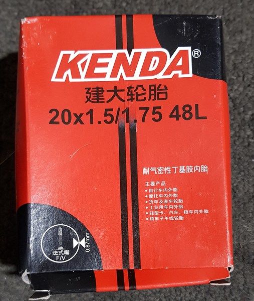  Săm Kenda 20x1.5/1.75 FV 48L 