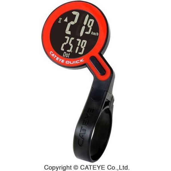  Đồng hồ tốc độ CatEye Quick CC-RS100W 1604904 - Black/Red 