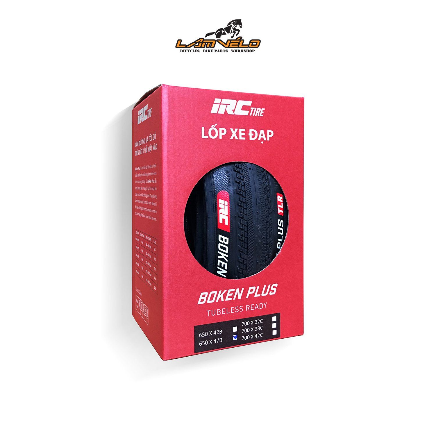  Lốp IRC Boken plus Kevlar 650x47B (27.5x1.85) Tubeless Ready 