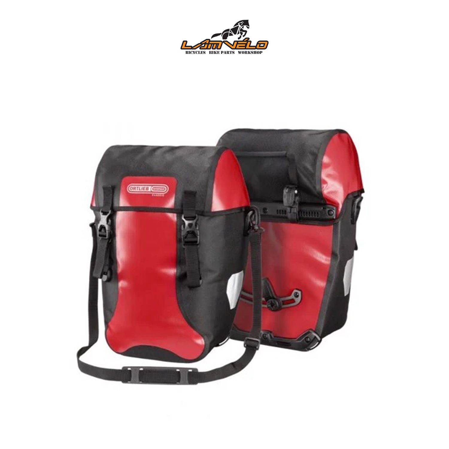Túi treo baga sau Ortlieb F2601/ Bike - Packer Classic/ Red - Black/ Pair