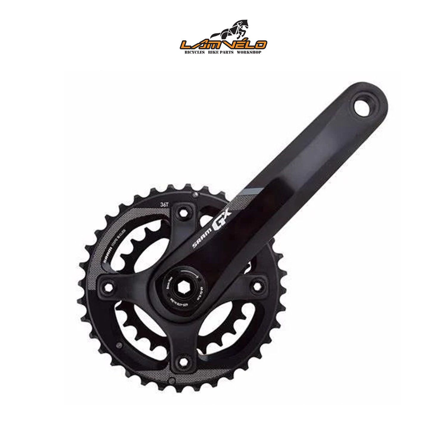  Đùi đĩa SRAM GX 2x/175mm/BB-30/Đen | SRAM GX 2x Crankset/175mm/BB-30/Black 