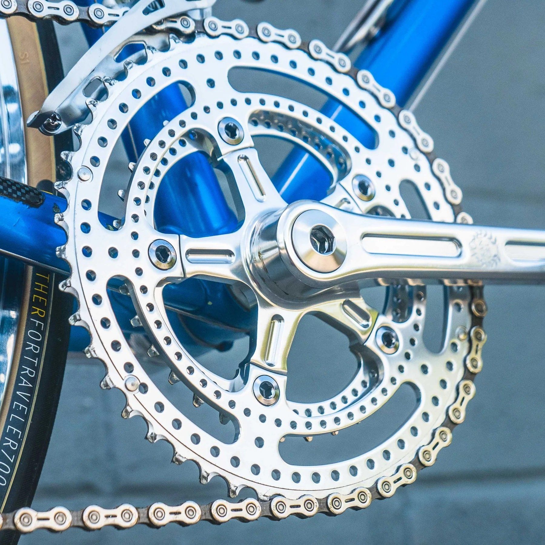 Grand Cru Drillium 110 Fluted Double Crankset-165mm