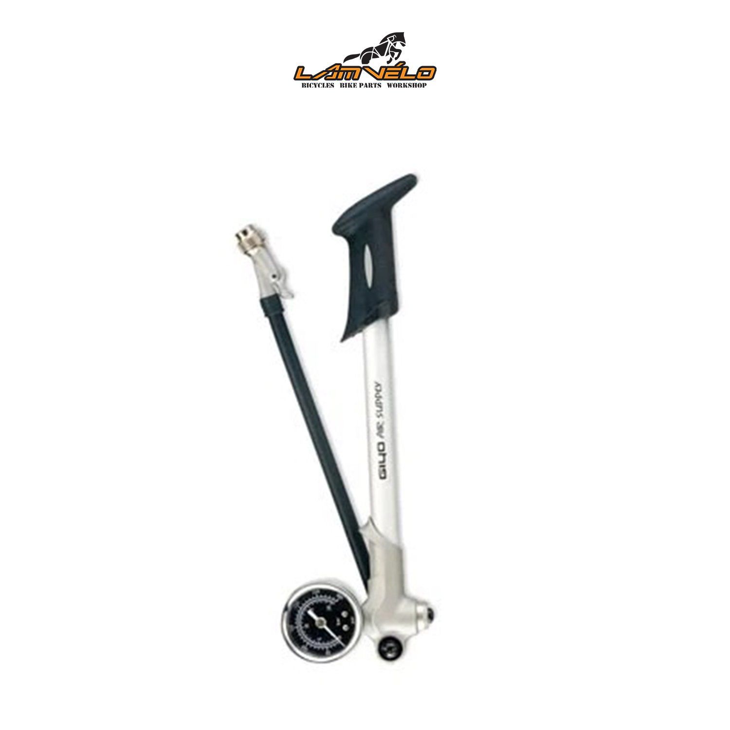 Giyo bơm shock hơi GS-02/Nhôm/Bạc | Giyo mini shock inflator GS-02/Alum/Silver