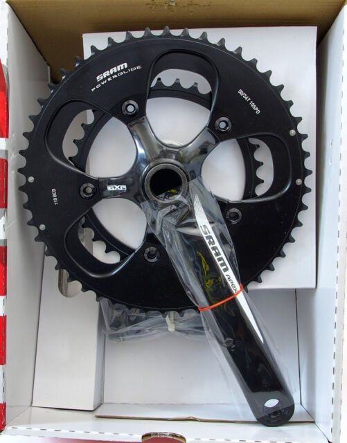  Đùi đĩa SRAM Apex 5339/10s/BB-GXT/Đen | SRAM Apex 5339 Crankset/10s/BB-GXT/Black 