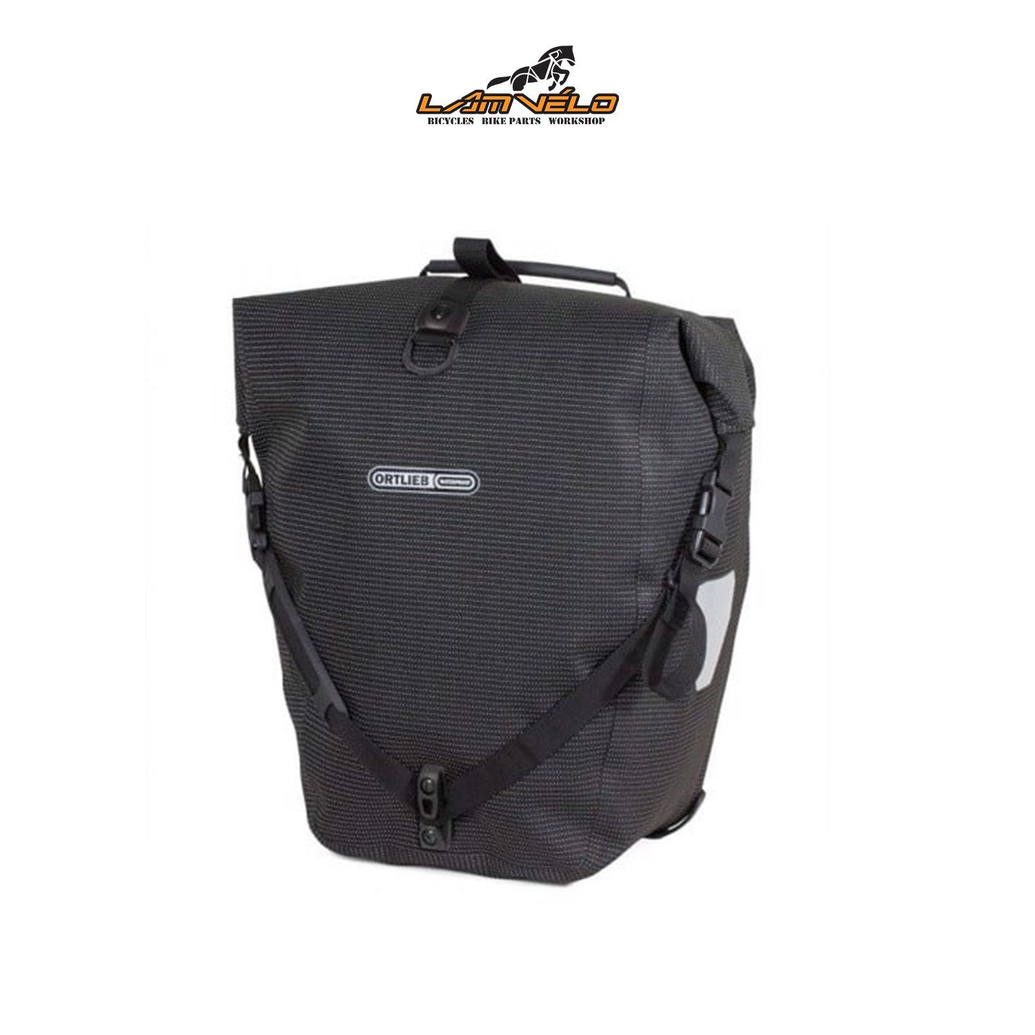  Túi treo baga Ortlieb F5505/ Back-Roller High-Vis QL2.1/ Black/ Chiếc 